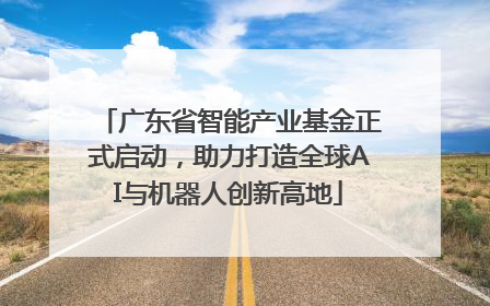 广东省智能产业基金正式启动，助力打造全球AI与机器人创新高地