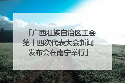 广西壮族自治区工会第十四次代表大会新闻发布会在南宁举行