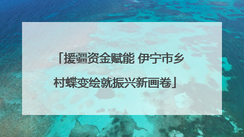 援疆资金赋能 伊宁市乡村蝶变绘就振兴新画卷