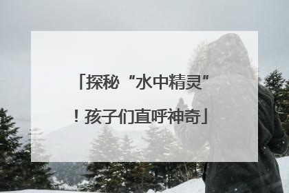 探秘“水中精灵”！孩子们直呼神奇