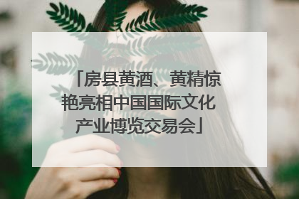 房县黄酒、黄精惊艳亮相中国国际文化产业博览交易会