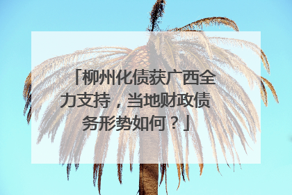 柳州化债获广西全力支持，当地财政债务形势如何？