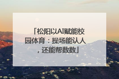 松阳以AI赋能校园体育：操场能认人，还能帮数数