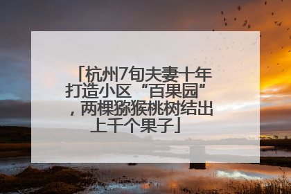 杭州7旬夫妻十年打造小区“百果园”，两棵猕猴桃树结出上千个果子