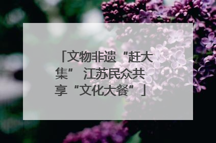 文物非遗“赶大集” 江苏民众共享“文化大餐”