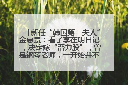 新任“韩国第一夫人”金惠景：看了李在明日记，决定嫁“潜力股”，曾是钢琴老师，一开始并不支持丈夫从政