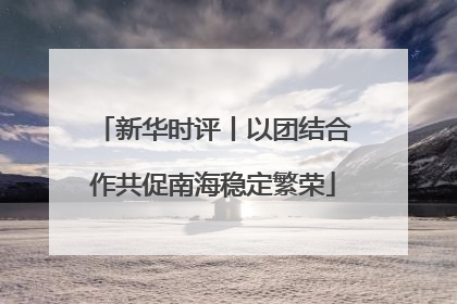 新华时评丨以团结合作共促南海稳定繁荣