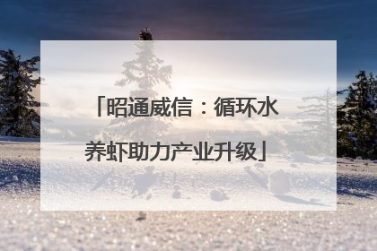 昭通威信：循环水养虾助力产业升级