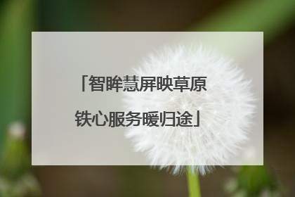 智眸慧屏映草原 铁心服务暖归途