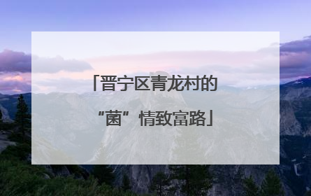 晋宁区青龙村的“菌”情致富路