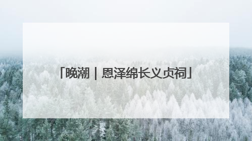 晚潮｜恩泽绵长义贞祠