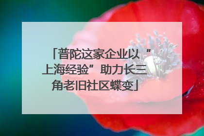 普陀这家企业以“上海经验”助力长三角老旧社区蝶变