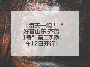 每天一组！“好客山东·齐鲁1号”第二列列车12日开行