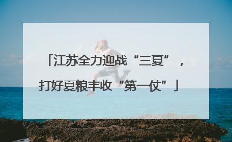 江苏全力迎战“三夏”，打好夏粮丰收“第一仗”