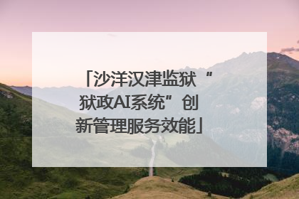 沙洋汉津监狱“狱政AI系统”创新管理服务效能
