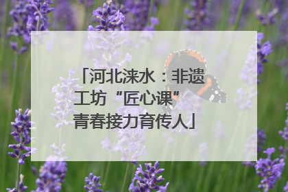 河北涞水：非遗工坊“匠心课” 青春接力育传人