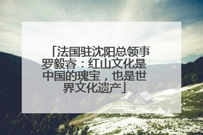 法国驻沈阳总领事罗毅睿：红山文化是中国的瑰宝，也是世界文化遗产