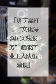济宁嘉祥：“文化浸润+实践服务”赋能产业工人队伍建设