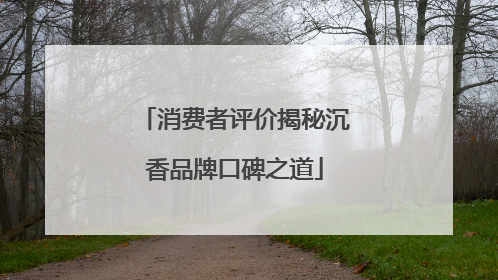 消费者评价揭秘沉香品牌口碑之道
