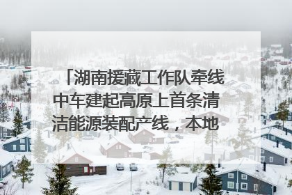 湖南援藏工作队牵线中车建起高原上首条清洁能源装配产线，本地大学生成车间检验员