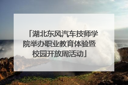 湖北东风汽车技师学院举办职业教育体验暨校园开放周活动