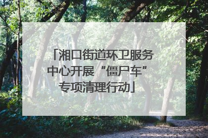 湘口街道环卫服务中心开展“僵尸车”专项清理行动
