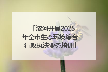 漯河开展2025年全市生态环境综合行政执法业务培训