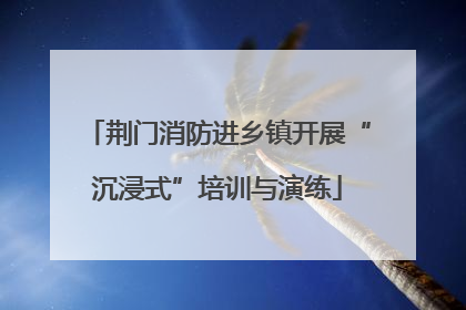 荆门消防进乡镇开展“沉浸式”培训与演练