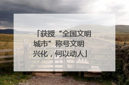 获授“全国文明城市”称号文明 兴化，何以动人