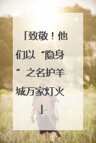 致敬！他们以“隐身”之名护羊城万家灯火