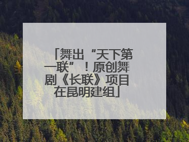 舞出“天下第一联”！原创舞剧《长联》项目在昆明建组