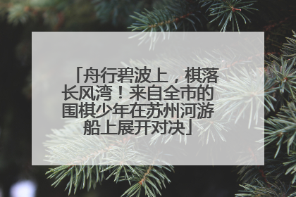 舟行碧波上，棋落长风湾！来自全市的围棋少年在苏州河游船上展开对决