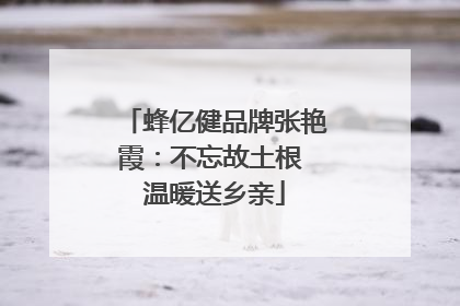 蜂亿健品牌张艳霞：不忘故土根 温暖送乡亲