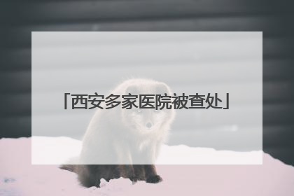 西安多家医院被查处