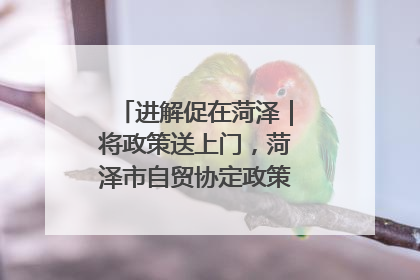 进解促在菏泽｜将政策送上门，菏泽市自贸协定政策专题宣讲会召开