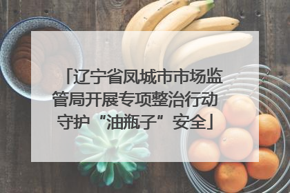 辽宁省凤城市市场监管局开展专项整治行动守护“油瓶子”安全
