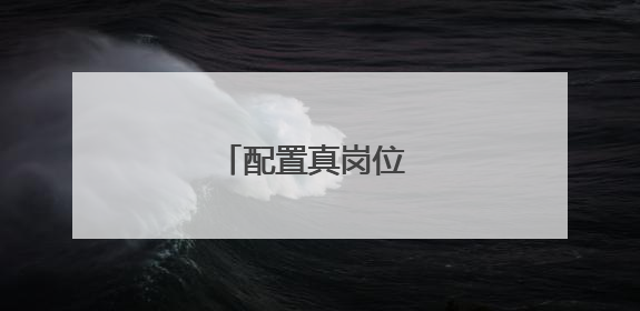 配置真岗位 体味真乡情