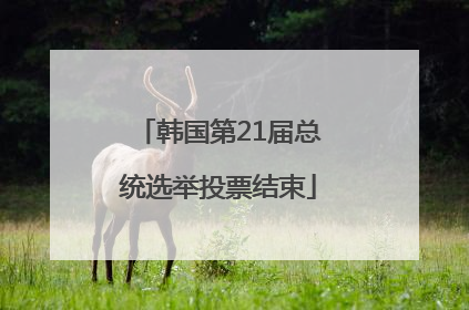 韩国第21届总统选举投票结束