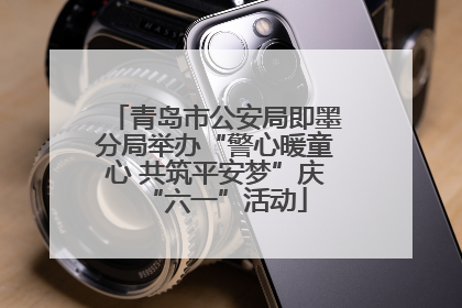 青岛市公安局即墨分局举办“警心暖童心 共筑平安梦”庆“六一”活动