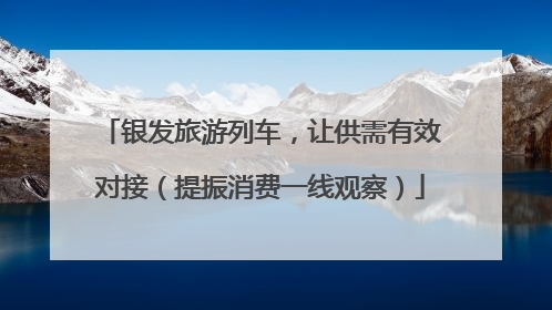 银发旅游列车，让供需有效对接（提振消费一线观察）