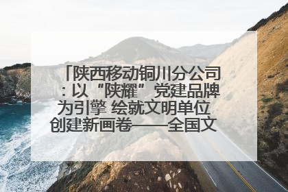 陕西移动铜川分公司：以“陕耀”党建品牌为引擎 绘就文明单位创建新画卷——全国文明单位创建纪实