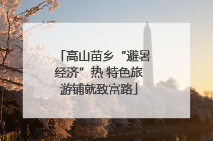 高山苗乡“避暑经济”热 特色旅游铺就致富路