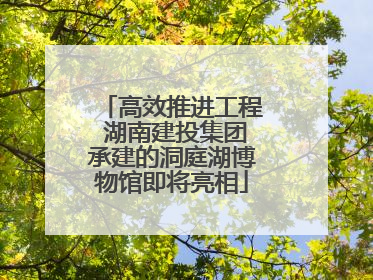 高效推进工程 湖南建投集团承建的洞庭湖博物馆即将亮相