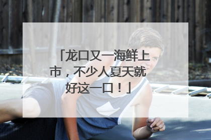 龙口又一海鲜上市，不少人夏天就好这一口！