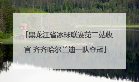 黑龙江省冰球联赛第二站收官 齐齐哈尔兰迪一队夺冠