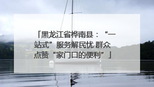 黑龙江省桦南县：“一站式”服务解民忧 群众点赞“家门口的便利”