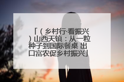 （乡村行·看振兴）山西天镇：从一粒种子到国际餐桌 出口富农促乡村振兴