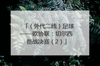 （外代二线）足球——欧协联：切尔西备战决赛（2）