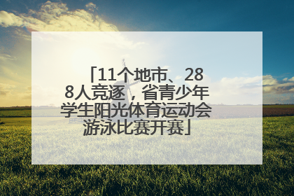 11个地市、288人竞逐，省青少年学生阳光体育运动会游泳比赛开赛