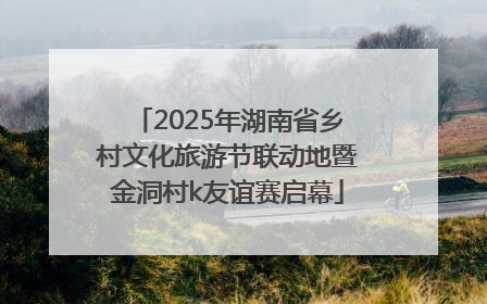 2025年湖南省乡村文化旅游节联动地暨金洞村k友谊赛启幕